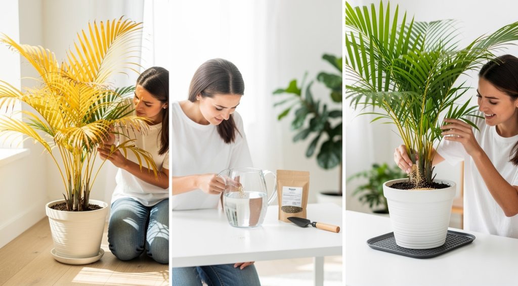 Engrais pour palmier qui jaunit : causes et solutions efficaces