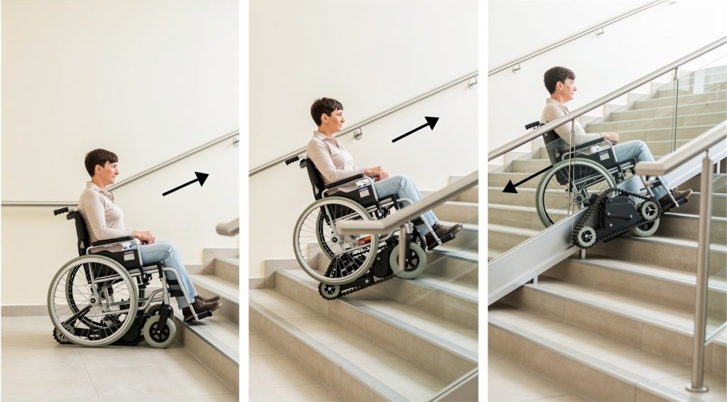 Fauteuil roulant qui monte les escaliers : solutions et technologies disponibles