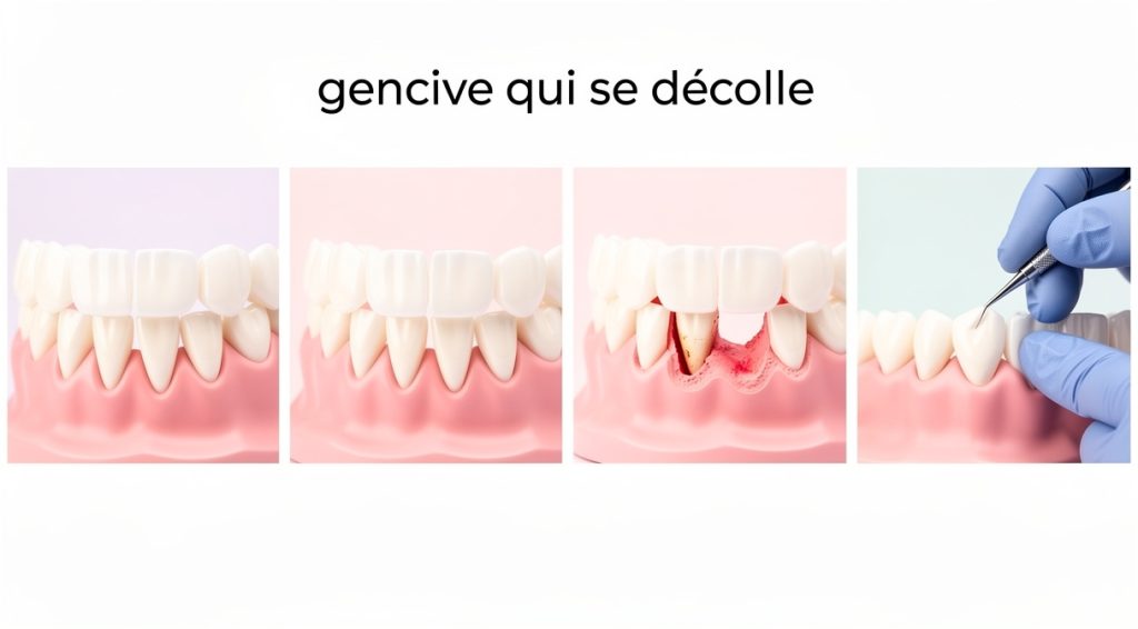Gencive qui se décolle : causes, symptômes et traitements