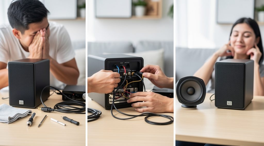 Haut-parleur qui grésille : causes, diagnostic et solutions