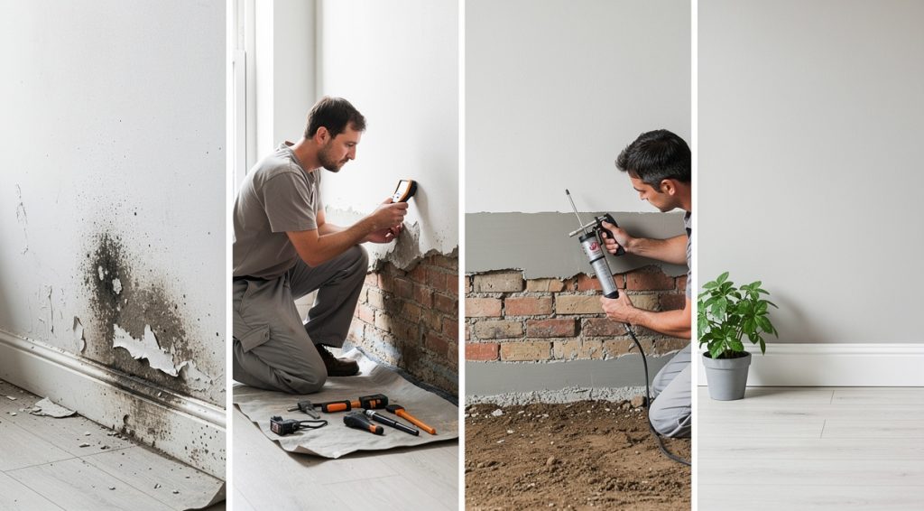 Humidité qui remonte du sol : causes, solutions et traitements efficaces