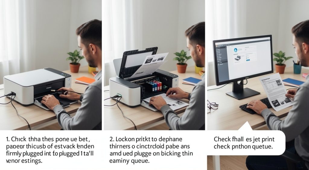Imprimante qui n&rsquo;imprime pas : guide complet