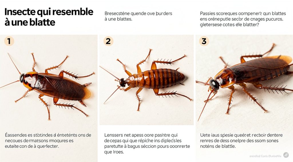 Insecte qui ressemble à une blatte : guide d&rsquo;identification et différences