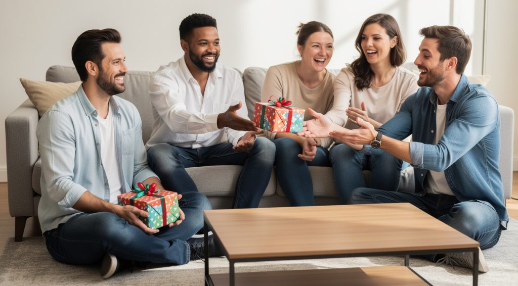 Jeu du cadeau qui passe de main en main : règles et variantes pour animer vos fêtes