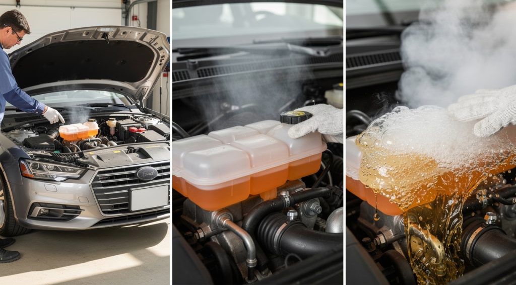 Liquide de refroidissement qui boue et déborde à chaud : causes et solutions