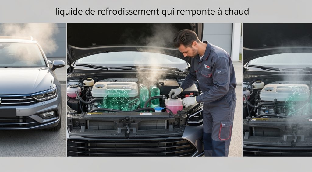 Liquide de refroidissement qui remonte à chaud : causes et solutions