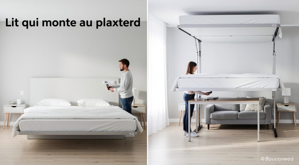 Lit qui monte au plafond : guide complet et solutions gain de place