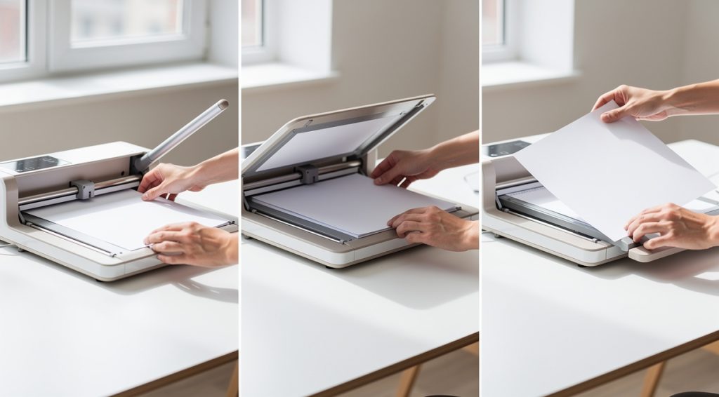 Machine qui coupe le papier : guide complet des types et critères de choix
