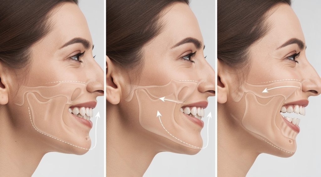 Mâchoire inférieure qui recule : causes, symptômes et traitements