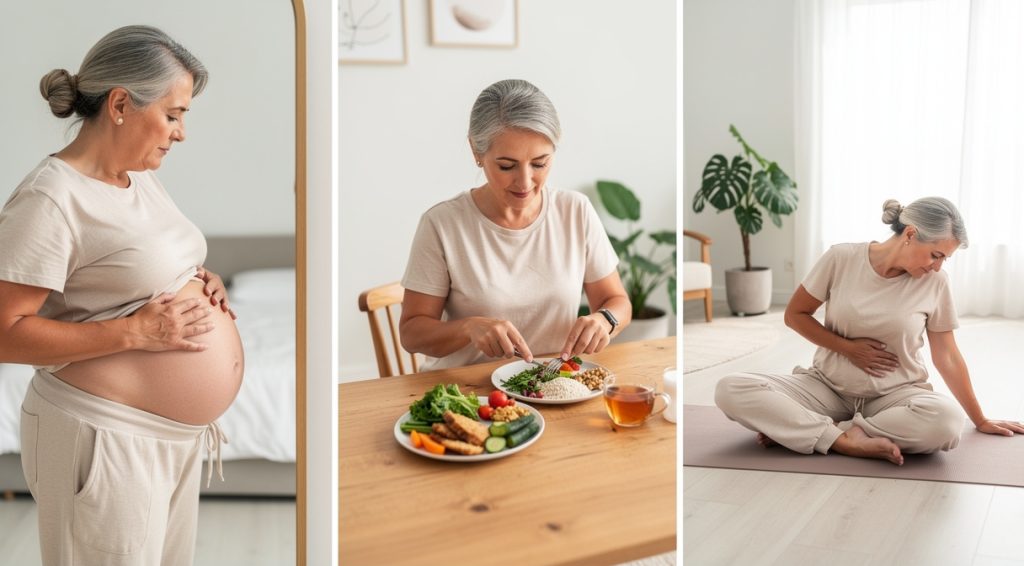 Ménopause et ventre qui gonfle : causes et solutions efficaces