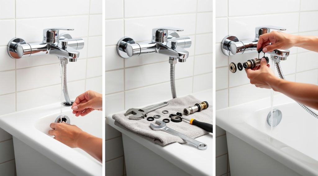 Mitigeur douche qui fuit : causes, diagnostic et solutions pratiques