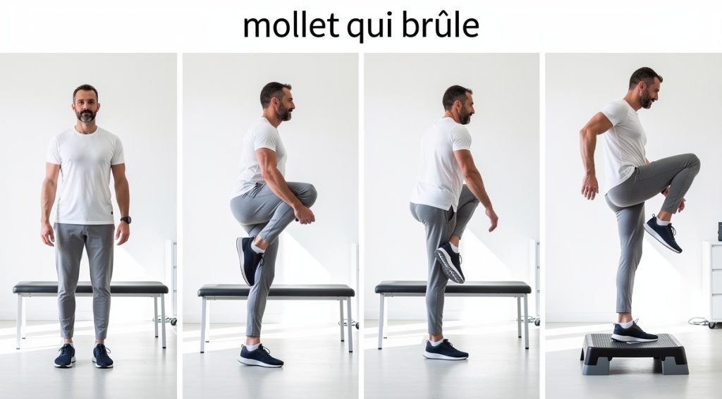 Mollet qui brûle : causes, traitements et quand consulter