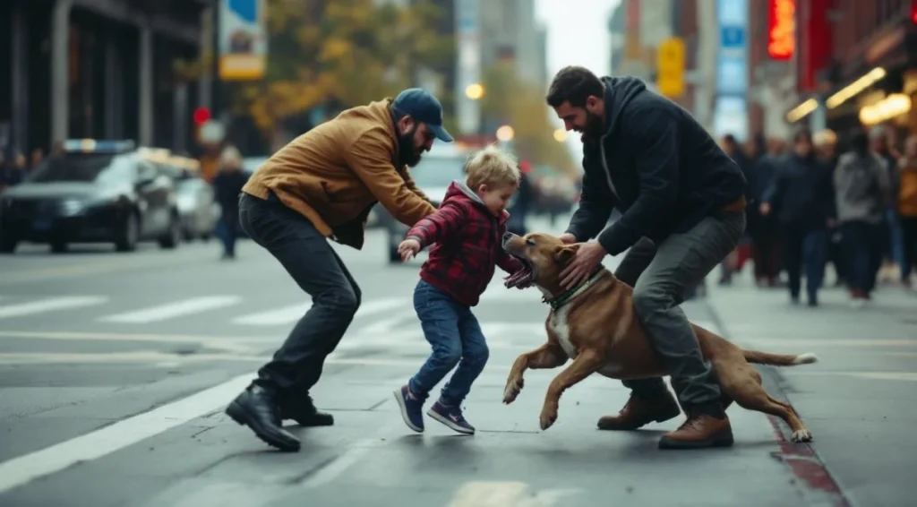 New York : un passant arrache un enfant des mâchoires d&rsquo;un pitbull
