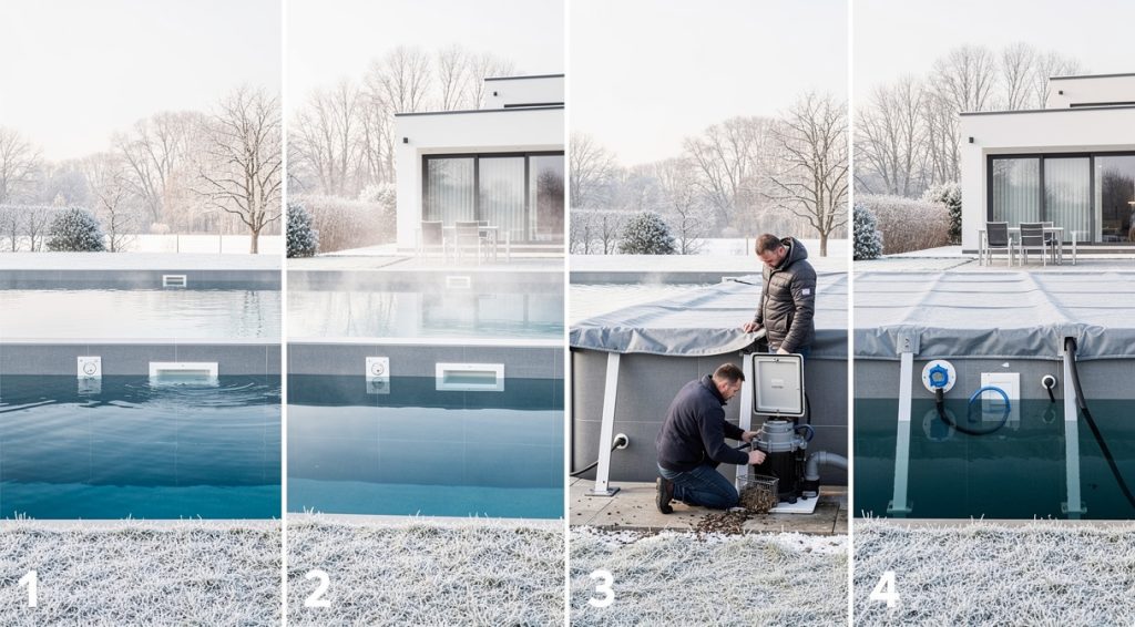 Niveau d&rsquo;eau piscine qui baisse en hiver : guide complet
