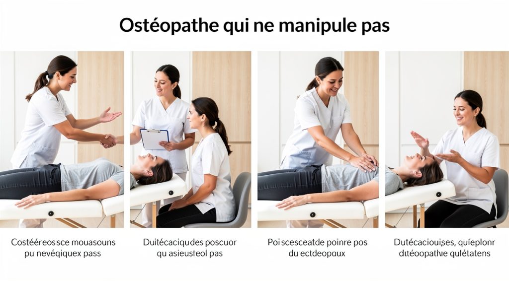 Ostéopathe qui ne manipule pas : techniques douces et alternatives