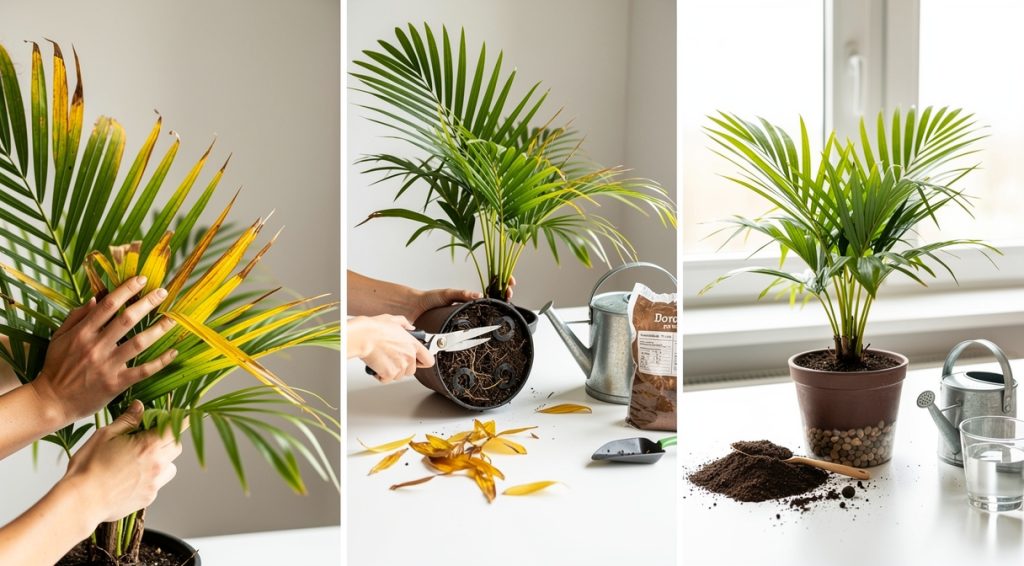 Palmier feuilles qui jaunissent : causes et solutions efficaces