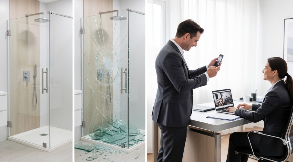 Paroi de douche qui explose assurance : guide complet pour être indemnisé