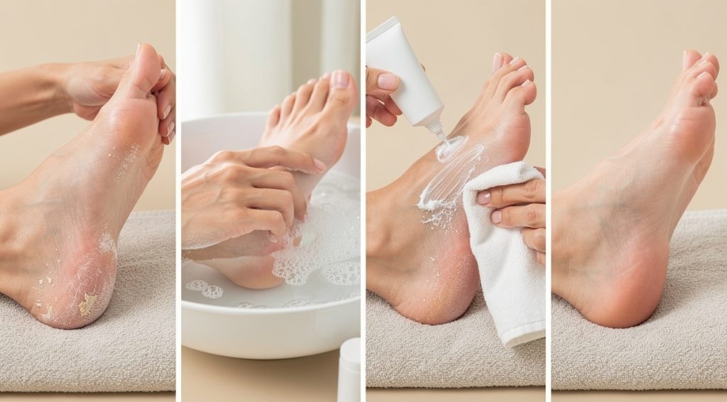 Peau qui pèle sous les pieds : causes, traitements et prévention