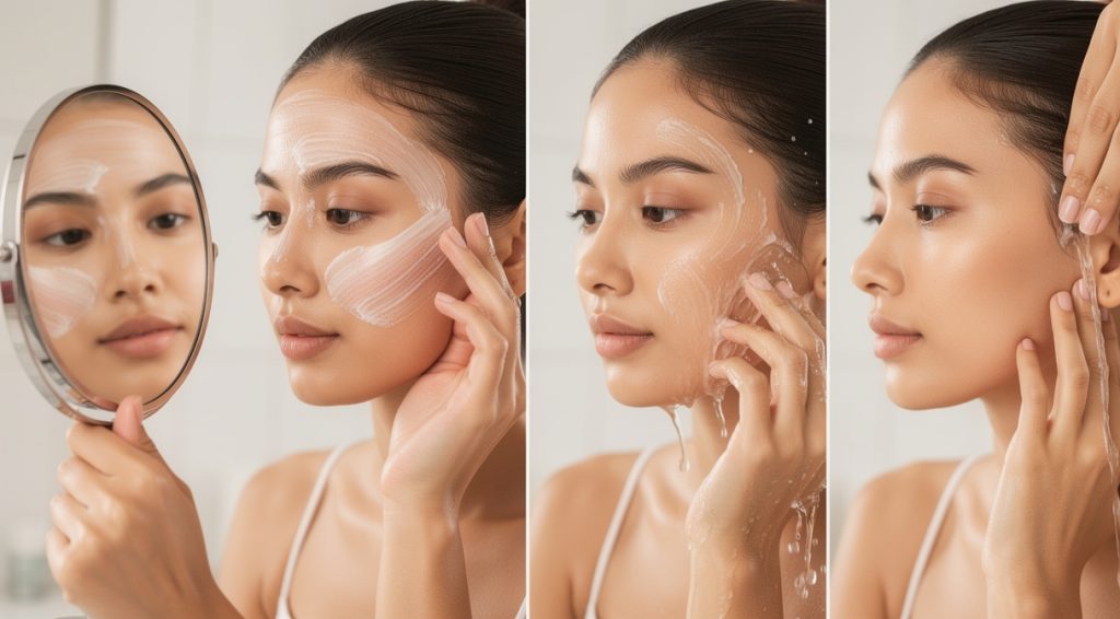 Peeling moyen peau qui pèle : durée et soins de la desquamation
