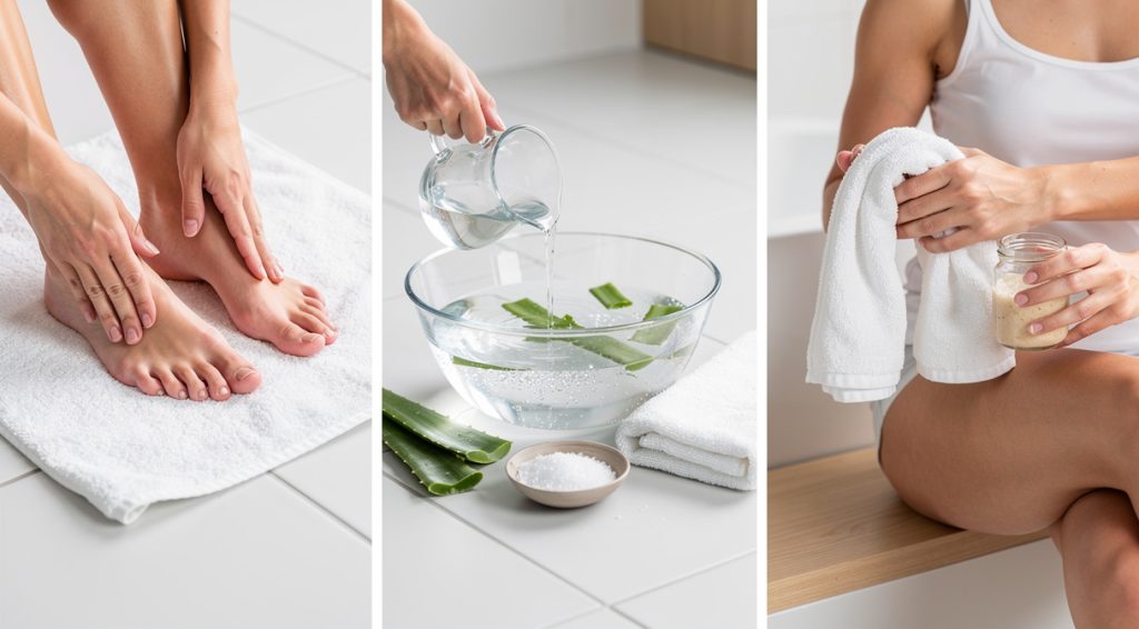 Pied qui brûle remède de grand-mère : solutions naturelles efficaces