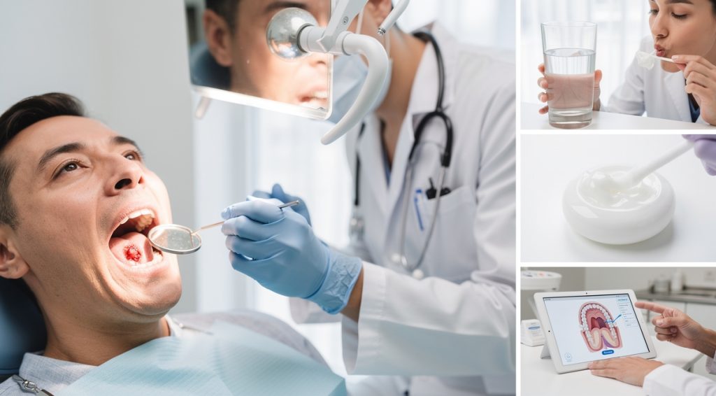 Plaie dans la bouche qui ne cicatrise pas : causes et solutions