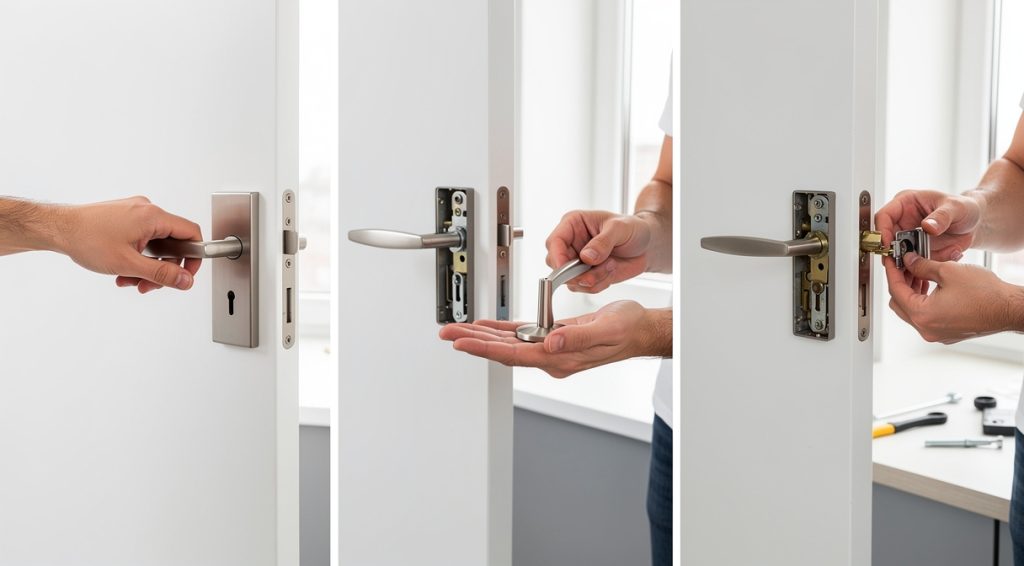 Poignée de porte qui reste dans la main : causes et solutions rapides