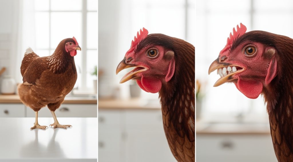 Poule qui a des dents : signification de l&rsquo;expression et réalité anatomique