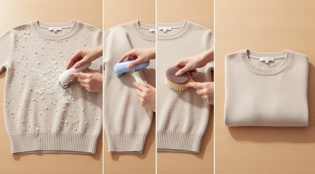 Pull neuf qui peluche : causes, solutions et prévention