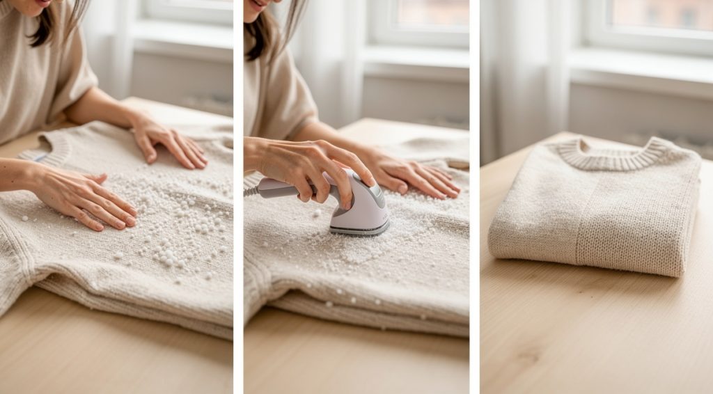 Pull qui bouloche : causes, solutions et prévention