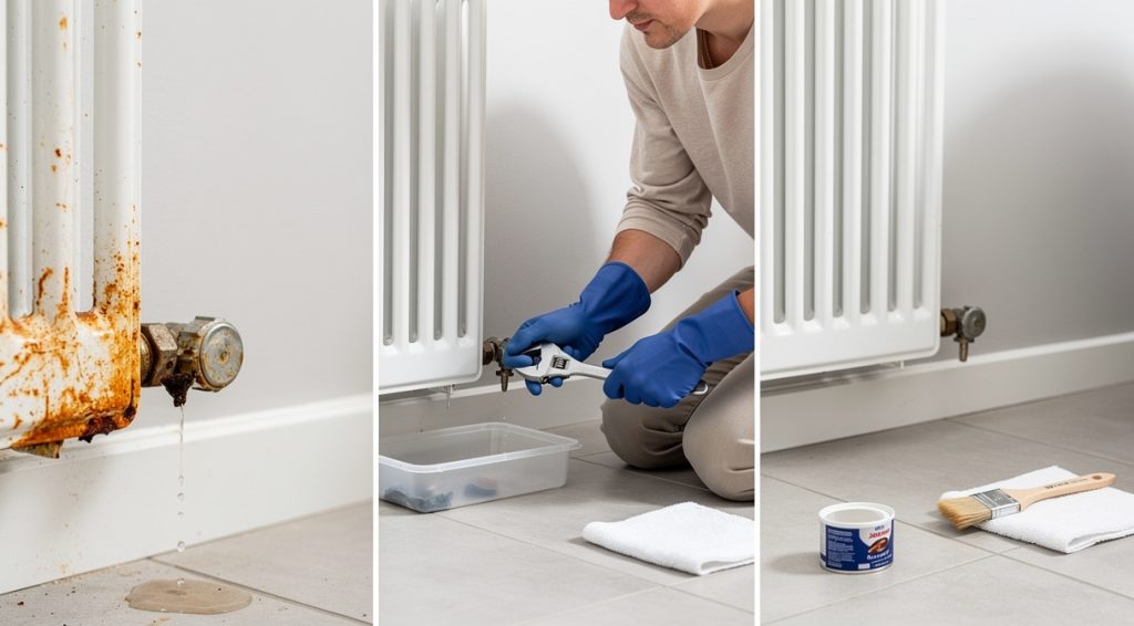 Radiateur qui fuit rouille : causes, réparation et prévention