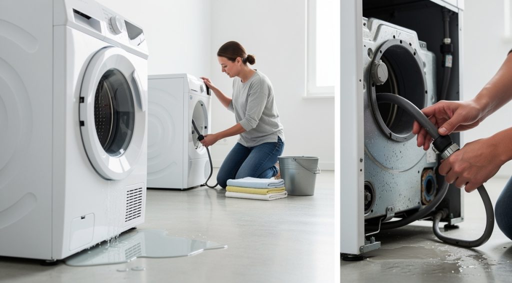 Sèche-linge qui fuit : causes, diagnostic et solutions