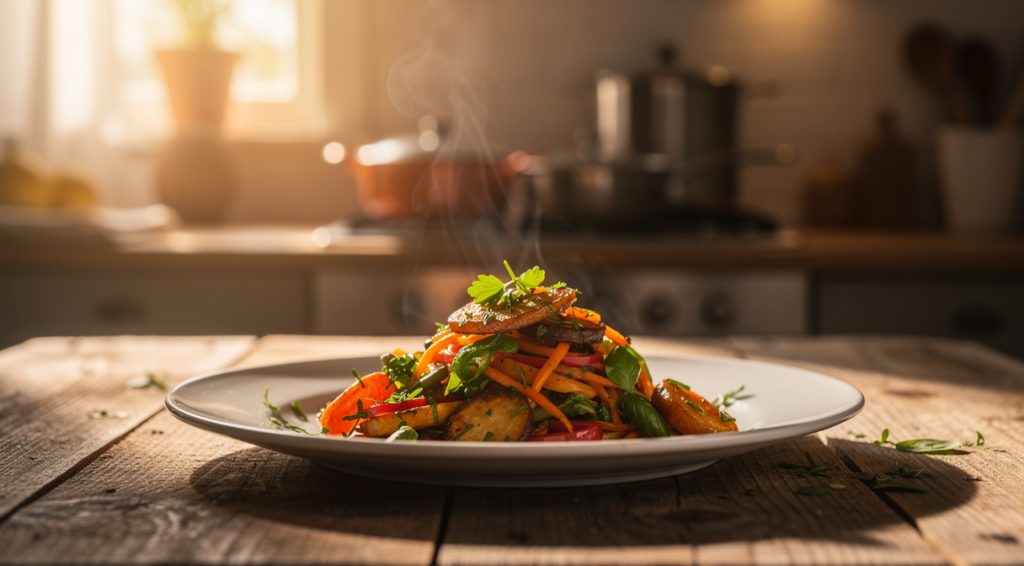 Soupe courgette pomme de terre Vache qui rit Monsieur Cuisine : recette facile et onctueuse