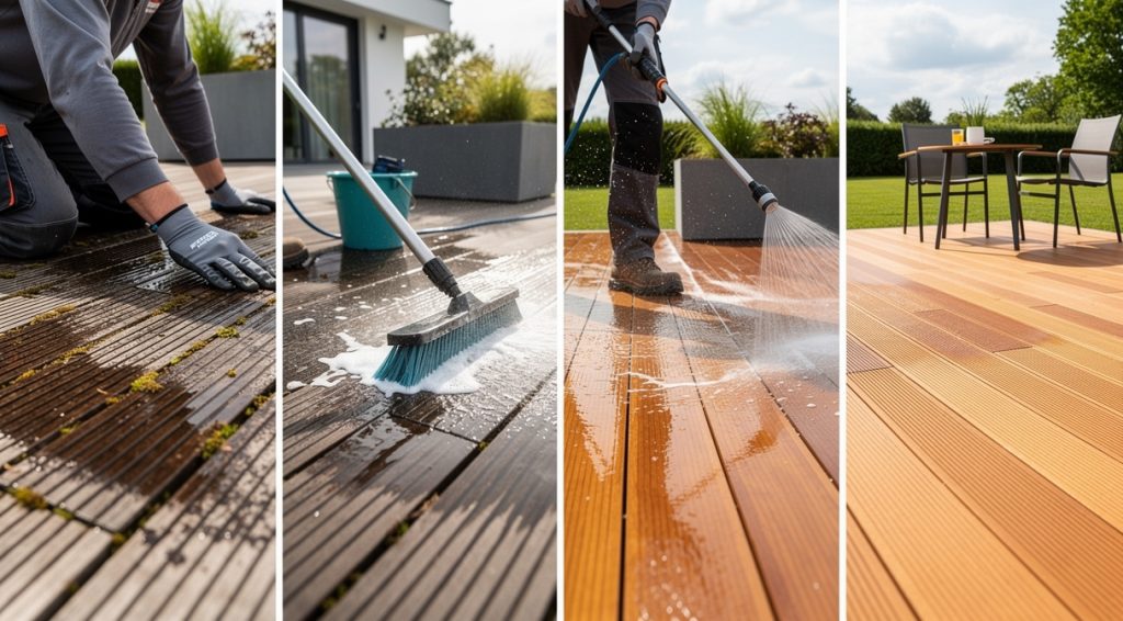 Terrasse bois qui glisse : causes, solutions et prévention