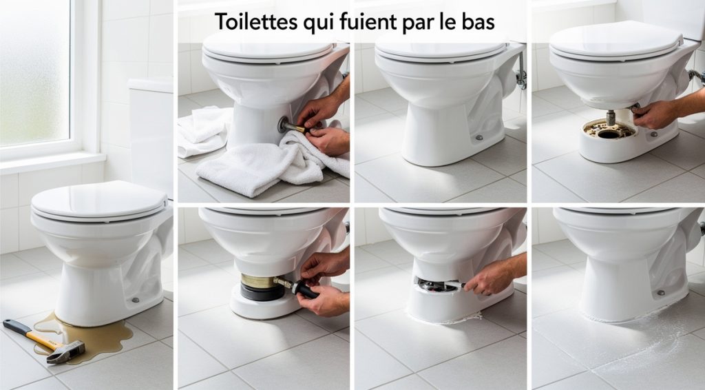 Toilettes qui fuient par le bas : causes et solutions efficaces