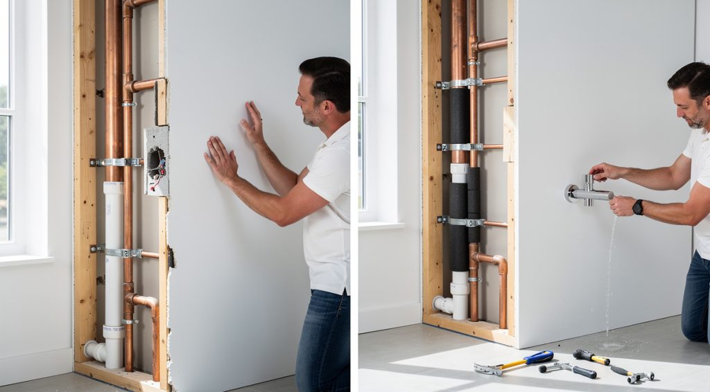 Tuyau qui claque dans le mur : causes, solutions et prévention