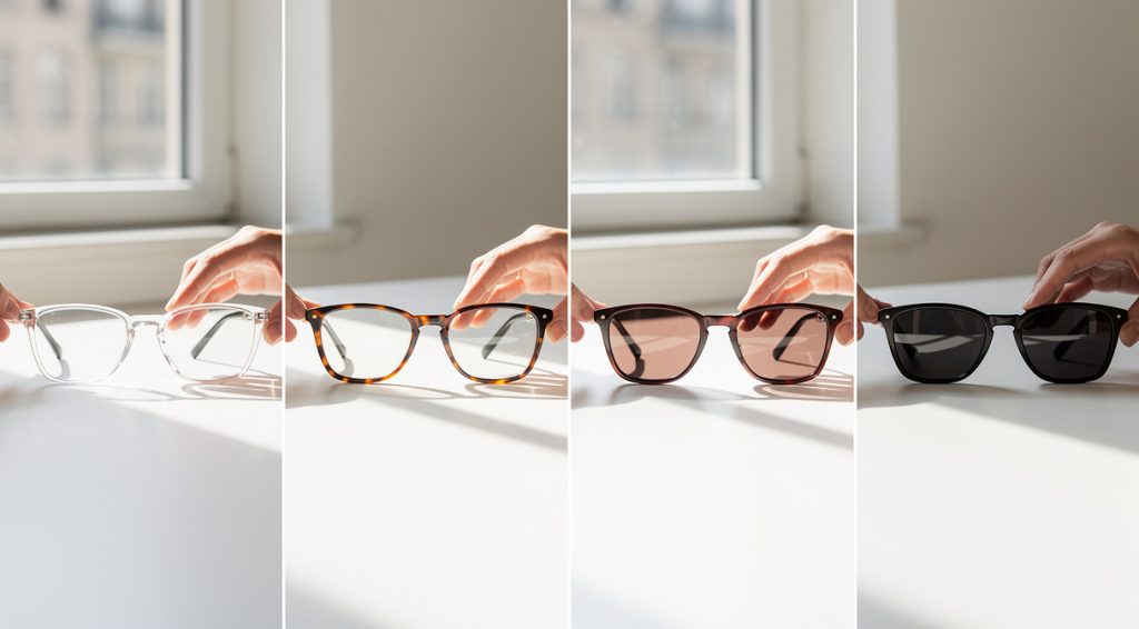 Verres qui foncent au soleil : guide complet et avantages