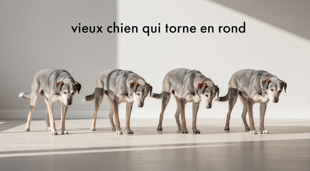Vieux chien qui tourne en rond : causes, symptômes et solutions