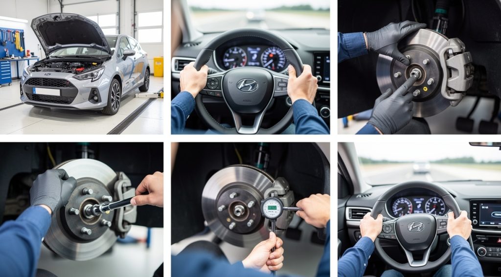 Volant qui tremble au freinage disque neuf : causes et solutions