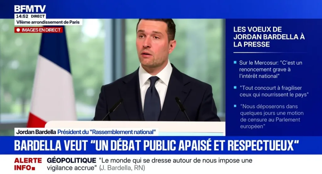 Jordan Bardella réaffirme son refus de candidater en 2027 à la veille du procès Le Pen