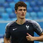 Benjamin Pavard in training with Lille OSC in 2015.