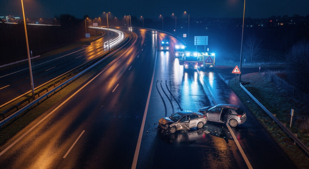 Accident grave sur l'A21 à Noyelles-sous-Lens : un blessé grièvement