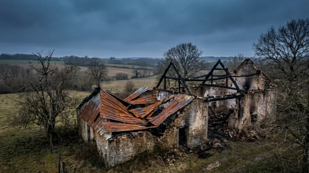 Anthien : un hangar agricole ravagé, 5 génisses tuées et dépollution d&rsquo;urgence
