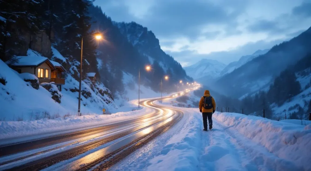 Ariège : un mètre de neige au Pas de la Case, la route vers l&rsquo;Andorre fermée