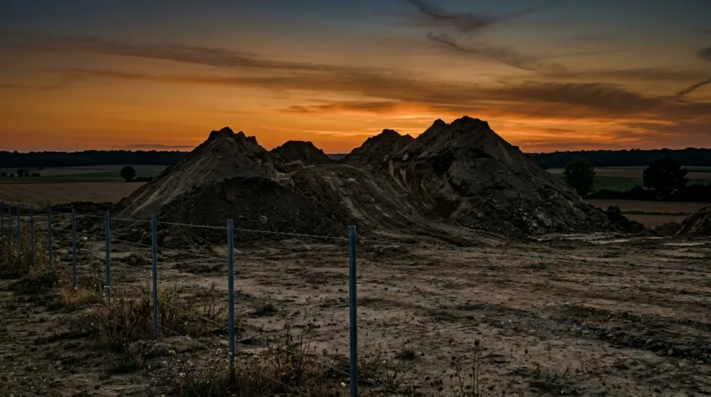 Autouillet se dresse contre les collines à bisons du zoo de Thoiry