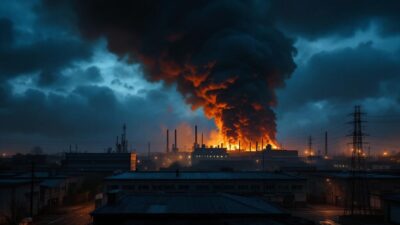 Bobigny : un entrepôt de ferraille en feu, une odeur étouffante sur plusieurs communes