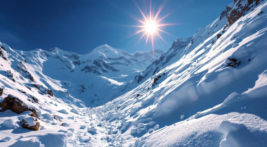 Bourg-Saint-Maurice : un skieur enseveli par une avalanche de printemps, sans gravité