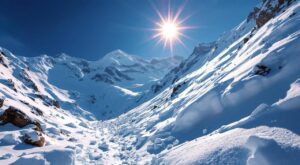 Bourg-Saint-Maurice : un skieur enseveli par une avalanche de printemps, sans gravité