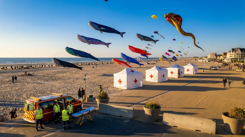 Cerfs-volants de Berck : 300 secouristes veillent sur un million de visiteurs