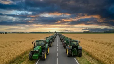 Châteauneuf-sur-Cher : les agriculteurs bloquent une route pour dénoncer la flambée du GNR