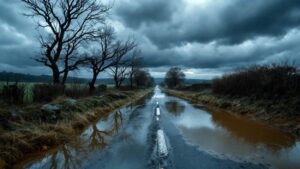 Châtillon-sur-Seine : des routes secondaires inondées après de fortes pluies